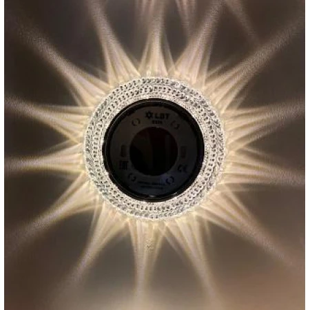 Светильник LED KG5344L-1 серебро/прозрачный с подсветкой LBT*Гарантия 1 год.																																	