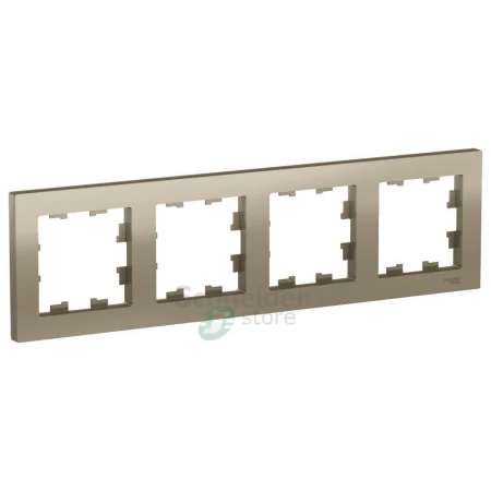 ATN000504 - ATLASDESIGN 4-постовая РАМКА, универсальная, ШАМПАНЬ