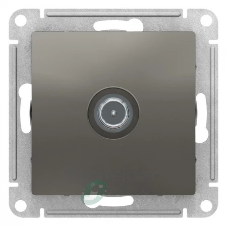 ATN000992 - ATLASDESIGN TV РОЗЕТКА проходная 4DB, механизм, СТАЛЬ