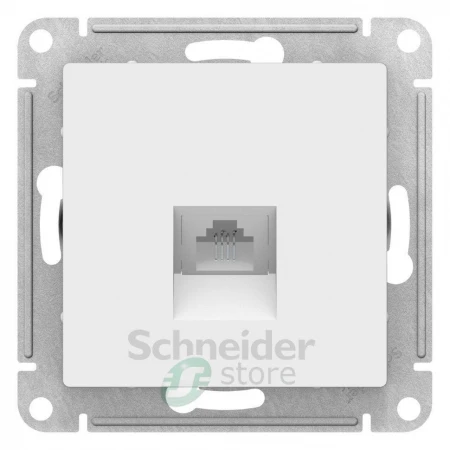 ATN000181 - ATLASDESIGN РОЗЕТКА телефонная RJ11, механизм, БЕЛЫЙ