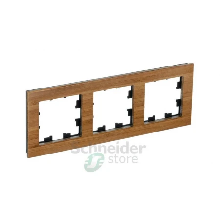 ATN353203 - ATLASDESIGN NATURE 3-постовая РАМКА, ДЕРЕВО БАМБУК