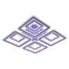Светодиодная люстра 8041/4+4 CHR C
