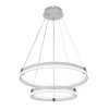Подвесная светодиодная люстра 6038/2 WHT+CHR