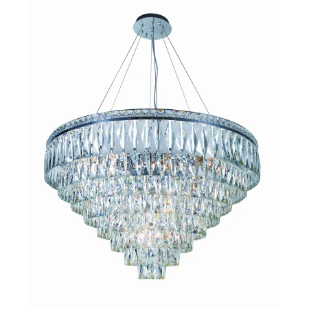 2785R/18A CHROME+CLEAR (1) Люстра (в 2-х коробках) NW 