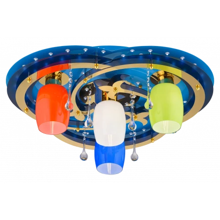 8355/4 BU+GD MIX (1) Люстра # 