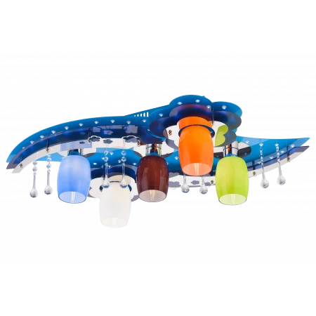 8365/5 BU+CR MIX (1) Люстра 