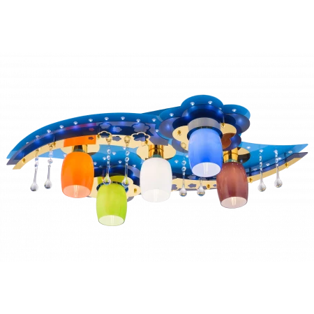 8365/5 BU+GD MIX (1) Люстра # 