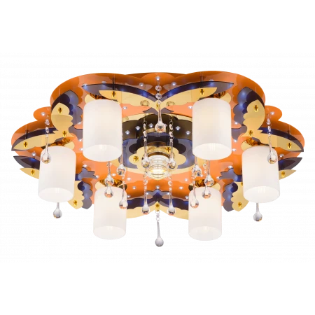 8369/6+1 OG+GD WT (1) Люстра 