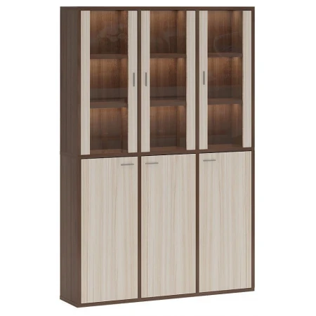 Шкаф-витрина Домино СУ(ш3в2)+3ФГ+3ФС