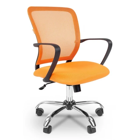 Компьютерное кресло Chairman 698, оранжевый, сетка, ткань