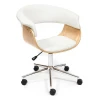 Кресло Vimta, белый, кожа искусственная