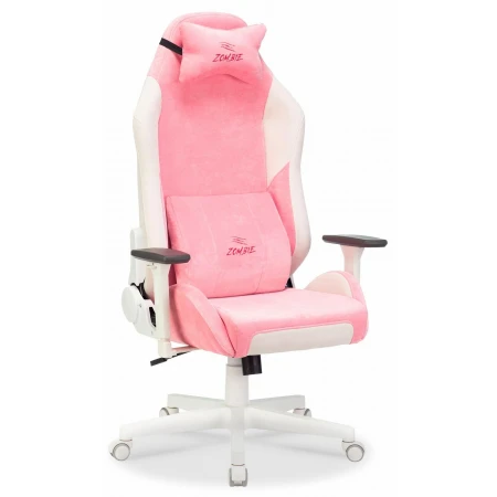 Игровое кресло EPIC PRO, белый, розовый, текстиль