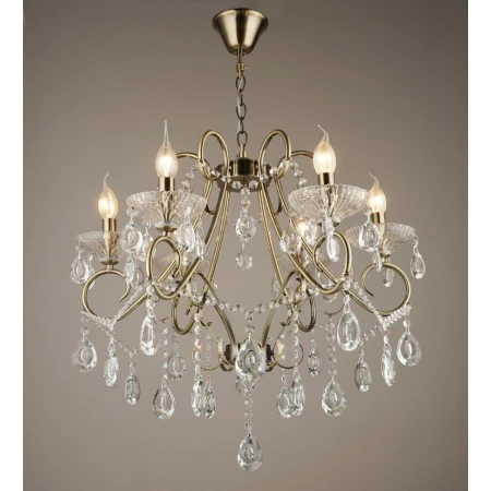 ВР-A3346/6 AB D605*H855мм (1) светильник потолочны [01092042] - Хрустальные люстры