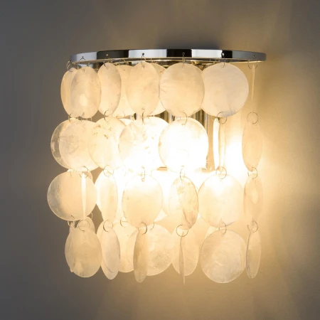 Бра с перламутром Eurosvet 60084/2 хром/перламутр