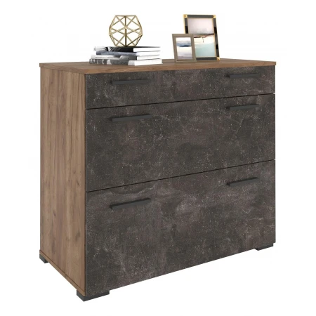 Комод с 3-мя ящиками Брайтон бетон
