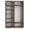 Шкафы-купе 2-х дверный Экспресс Комби дуо зеркальный, крафт табачный 