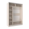 Шкафы-купе 2-х дверный Домашний бодега светлый, зеркальный 
