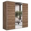Шкафы-купе 3-х дверный Эста Трио зеркальный, крафт табачный 