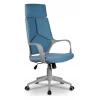 Кресло офисное 8989, синий, текстиль, ткань-сетка