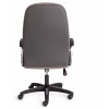 Кресло офисное Advance, серый, кожа искусственная, ткань