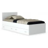 Кровать Виктория белый с ящиками с матрасом