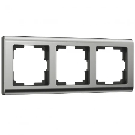 Рамка на 3 поста Werkel Metallic глянцевый никель W0031602 4690389159053