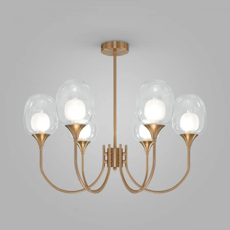 Подвесная люстра Eurosvet Spritz 70217/6 латунь