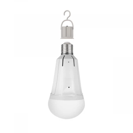 Лампа светодиодная аккумуляторная Gauss E27 12W 3000K матовая 102002112