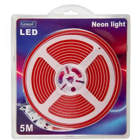 Лента "Гибкий Неон" General GLS-2835-120-9.6-12-NL-IP67-R блистер 5м