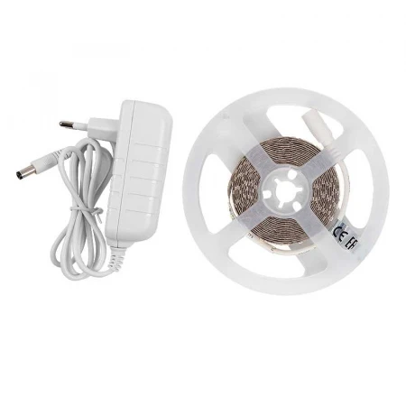Лента светодиодная General GLS-2835-120-9.6-12-IP20-PRO-6-3-KIT готовый комплект 3м с адаптером