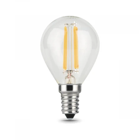 Лампа светодиодная филаментная Gauss E14 9W 2700К прозрачная 105801109