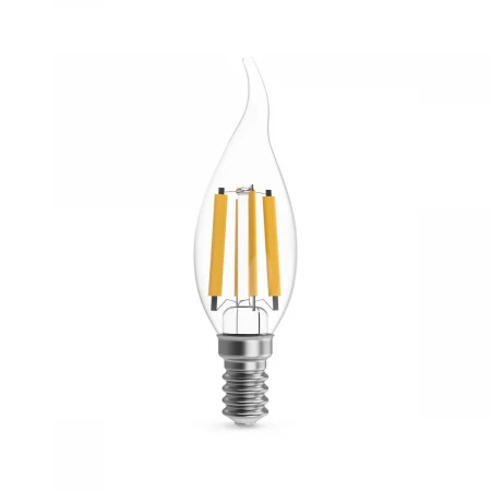 Лампа светодиодная филаментная Gauss E14 13W 4100K прозрачная 104801213