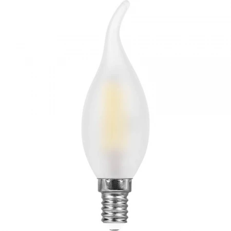 Лампа светодиодная филаментная Feron E14 11W 2700K Свеча на ветру Матовая LB-714 38009