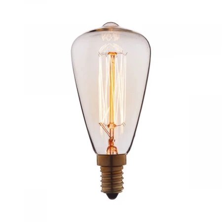 Лампа накаливания E14 40W прозрачная 4840-F