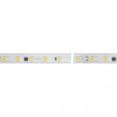 Светодиодная влагозащищенная лента Arlight 8W/m 54LED/m 5060SMD теплый белый 10M 029402(2)