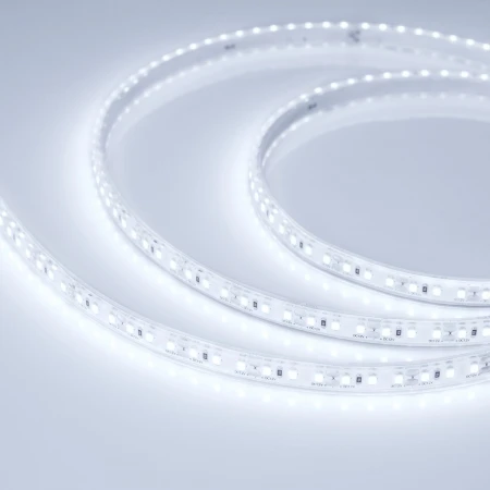 Светодиодная влагозащищенная лента Arlight 8W/m 120Led/m 2835SMD холодный белый 5M RTW-PU-A120-10.5mm 12V Cool 8K 029595(3)