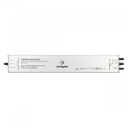 Блок питания Arlight ARPV-LG24400-Linear-PFC-Dali2-PD 24V 400W IP67 16,7A 037775