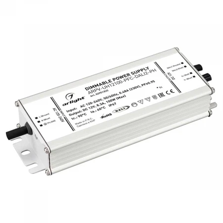 Блок питания Arlight ARPV-UH12100-PFC-Dali2-PH 12V 100W IP67 8,3A 029513(2)