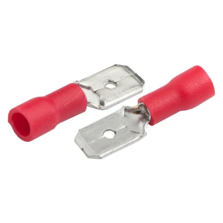 Разъем РпИп General 1,25-5-0,8 (плоский) "папа" GRIP-1,25-4,75 Красный, 100 штук