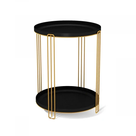 Журнальный стол Sheffilton SHT-CT31 золото/черный муар 3097499202