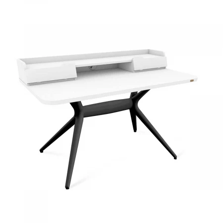 Письменный стол Sheffilton SHT-TU30-2/TT31 120/65 ЛДСП черный/белый шагрень 9866014504