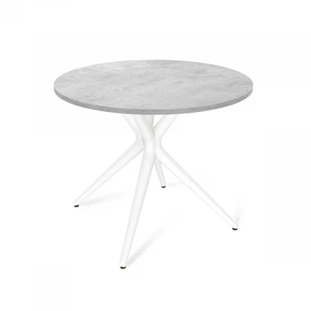 Кухонный стол Sheffilton SHT-TU30/90 ЛДСП белый/бетон Чикаго светло-серый 9936304104