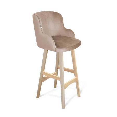 Барный стул Sheffilton SHT-ST39/S65 латте/прозрачный лак 8347245401