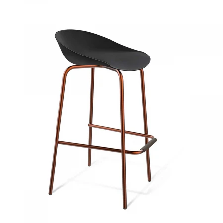 Барный стул Sheffilton SHT-ST19/S29 черный/медный металлик 8030296503