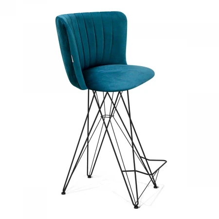 Барный стул Sheffilton SHT-ST36-1/S66 тихий океан/чёрный муар 7789435301