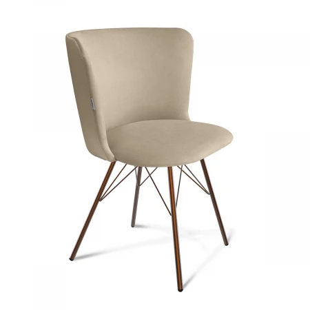 Кухонный стул Sheffilton SHT-ST36/S37 ванильный крем/медный металлик 2323904603