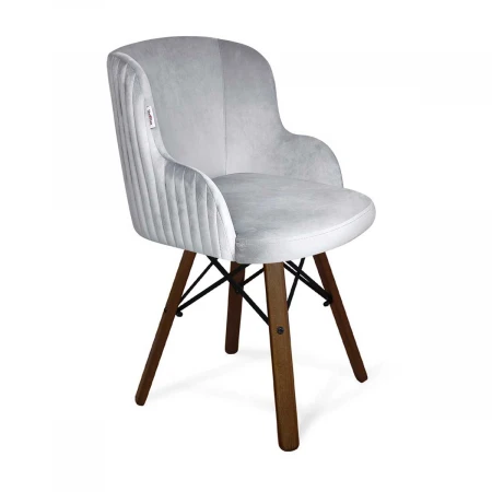 Кухонный стул Sheffilton SHT-ST39-1/S70 серое облако/темный орех/черный 1942229501