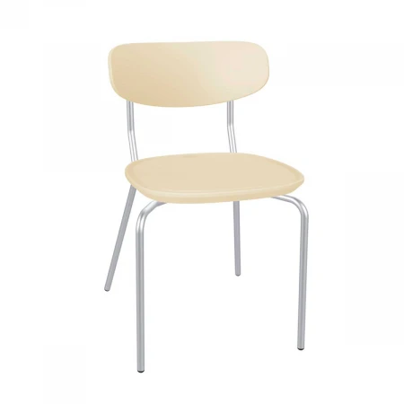 Кухонный стул Sheffilton SHT-S85М-2 бежевый/бежевый/хром лак 7229537205