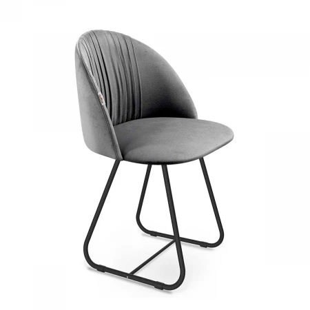 Стул Sheffilton SHT-ST35-1/S38 угольно-серый/черный муар 1987423402
