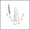 Настольная лампа Odeon Light Exclusive Hightech Foros 5438/12TL